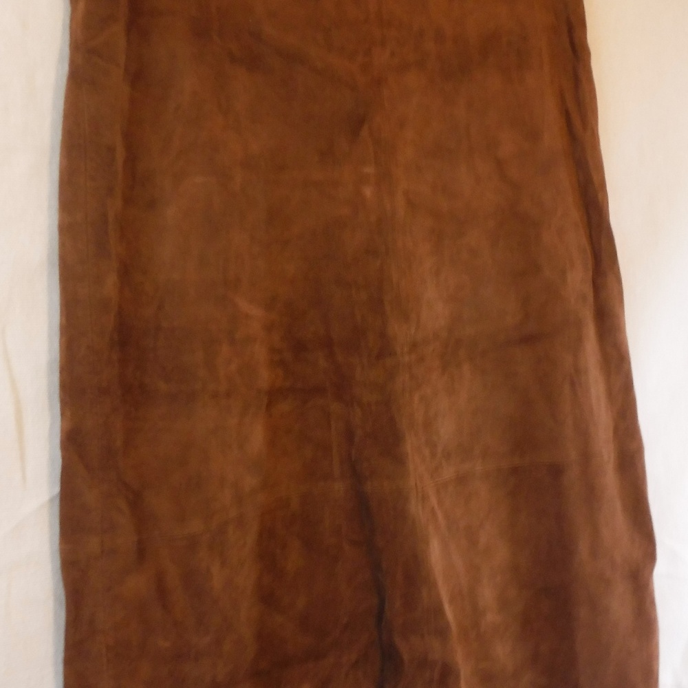 Wilson's Maxi Skirt, Brown Suede, Size 12